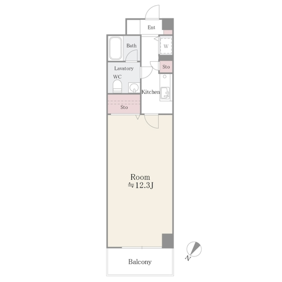 パークハイツ駒込　222号室の間取り図