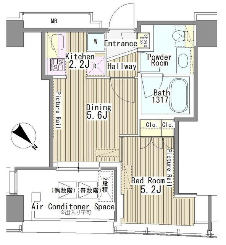 ＭＹ　ＴＯＷＥＲ　ＲＥＳＩＤＥＮＣＥ　1104号室の間取り図