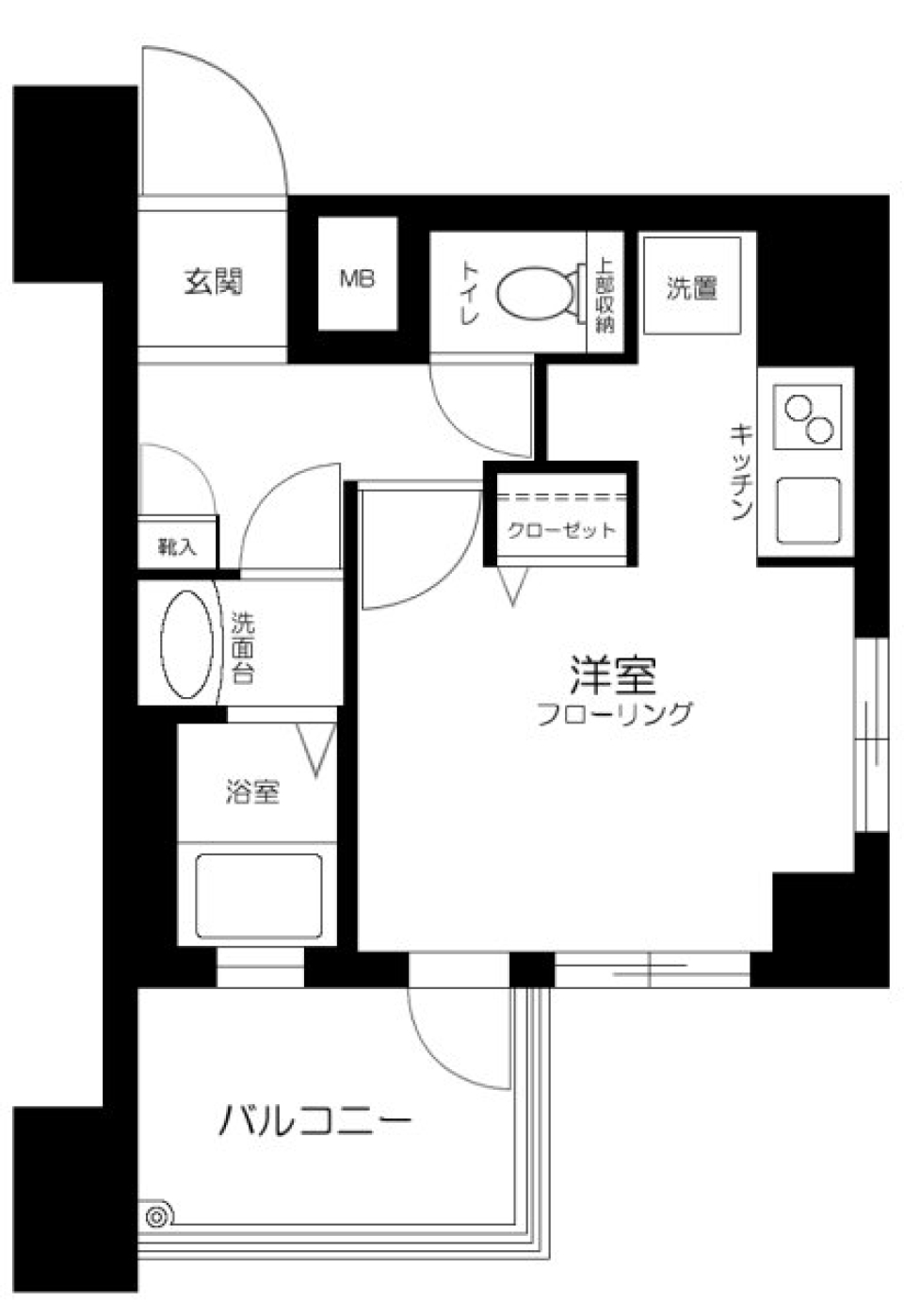 Ｌ－Ｆｌａｔ田町　905号室の間取り図