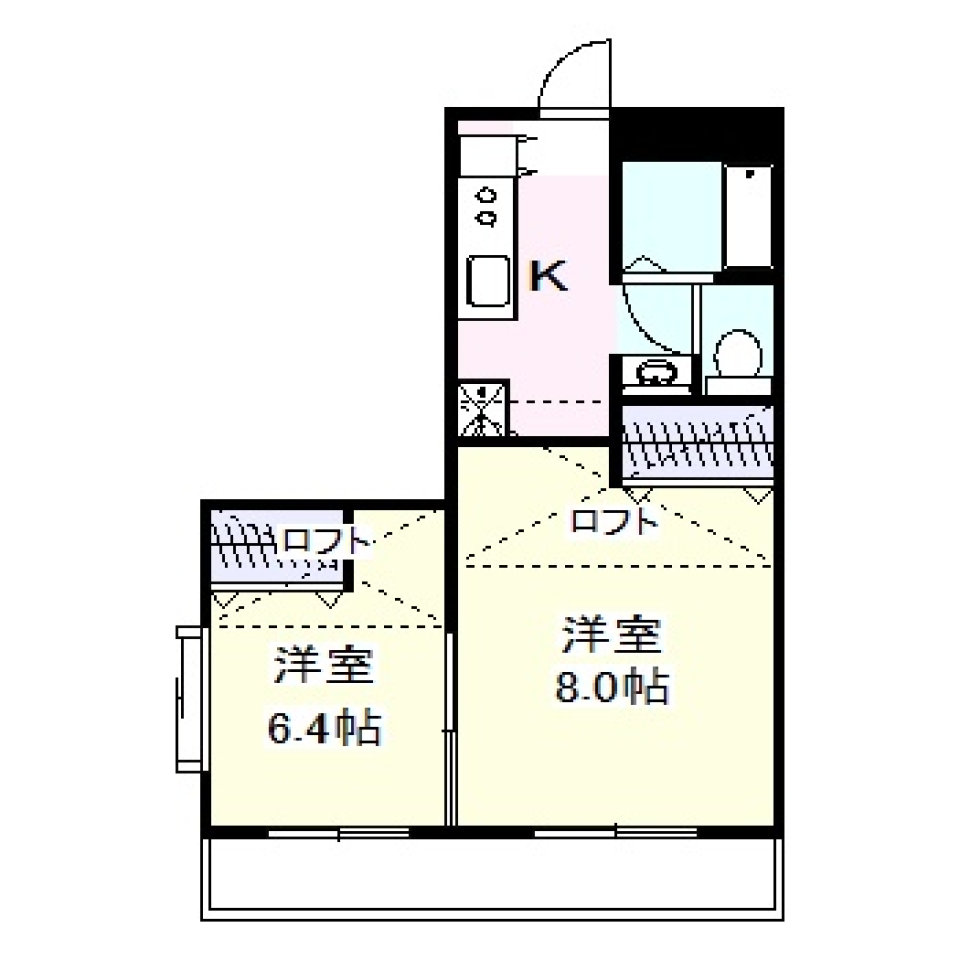 螺旋の先に秘密基地［ペット可］の間取り図