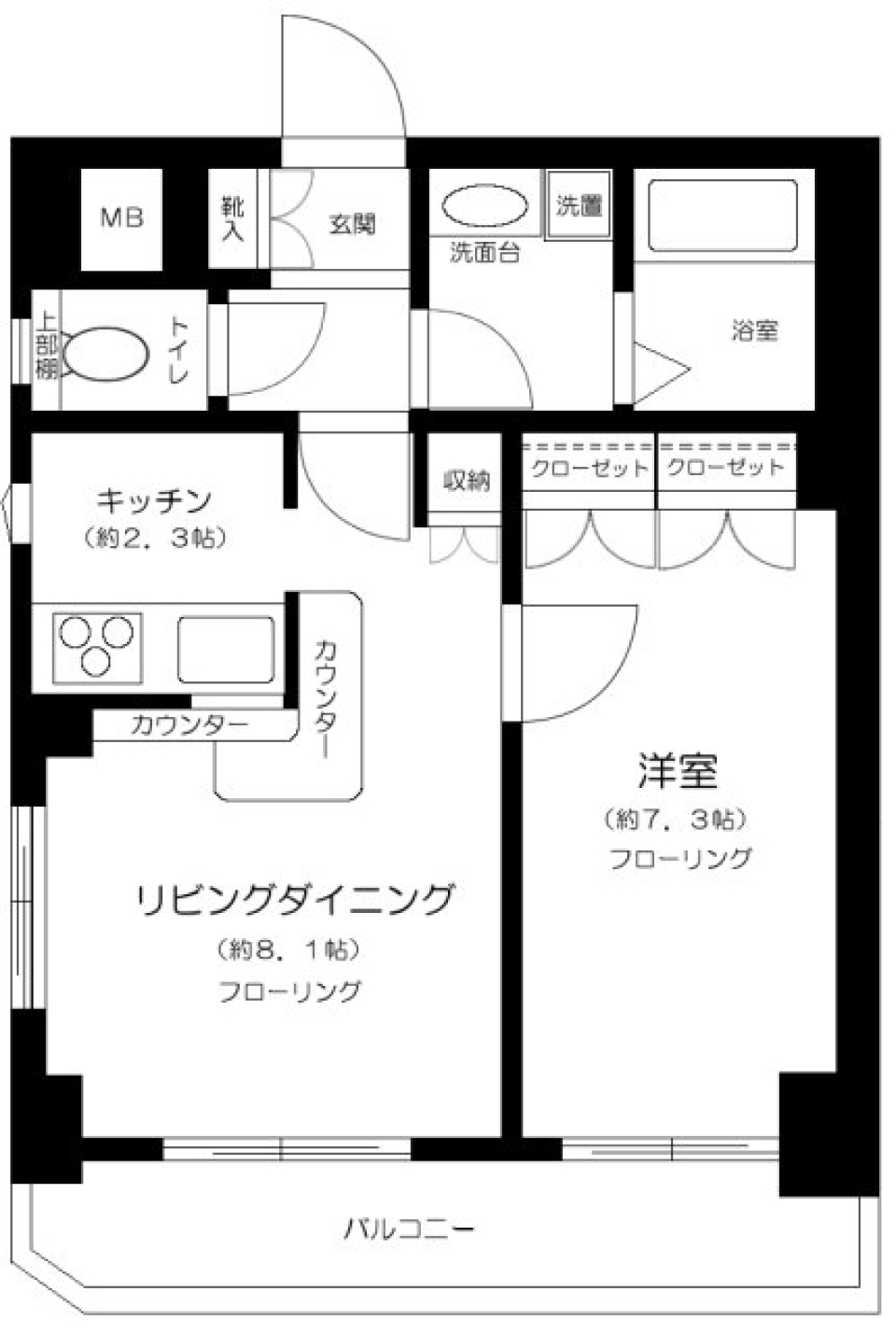 Ｓ・フラット吉祥寺　505号室の間取り図