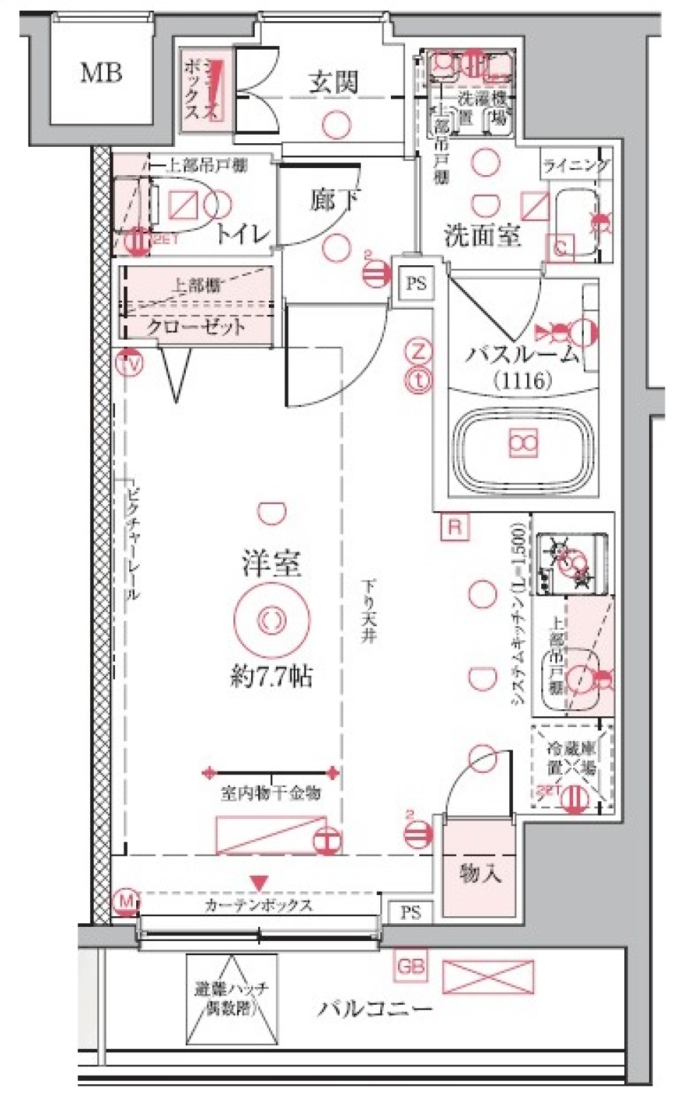 クレヴィスタ押上　501号室［ペット可］の間取り図