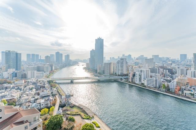 遮るものがなく、まるで絵画のような眺望。