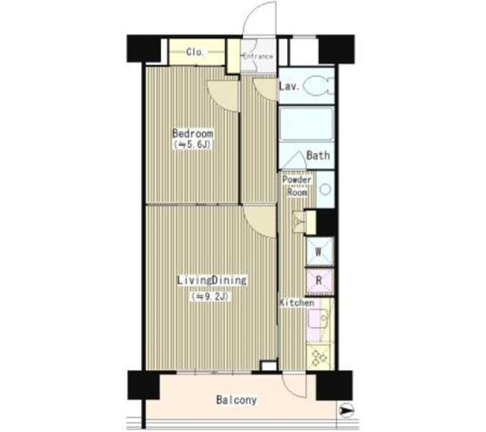 ＡＴＧ　Ｐａｒｋ　東品川　407号室の間取り図