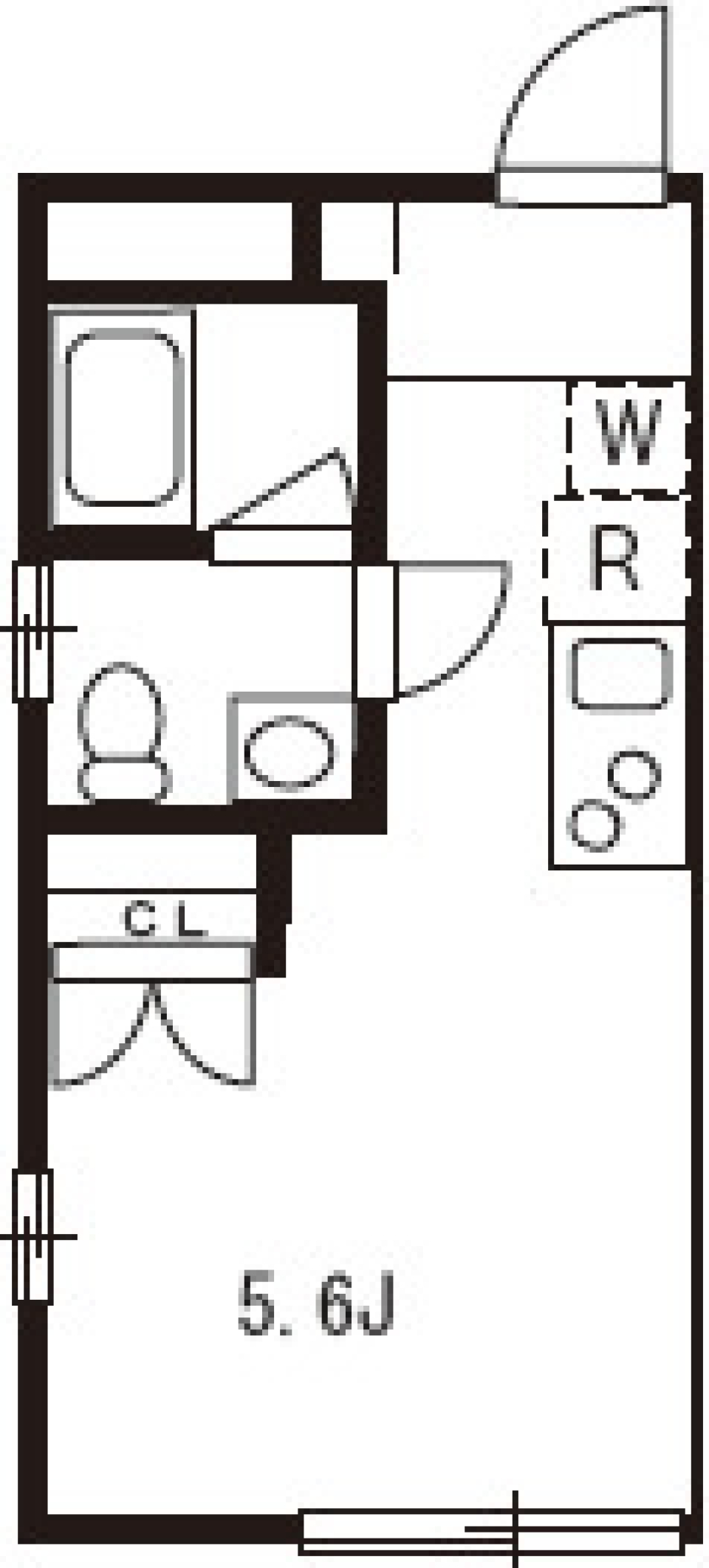 レガリア下丸子　401号室の間取り図