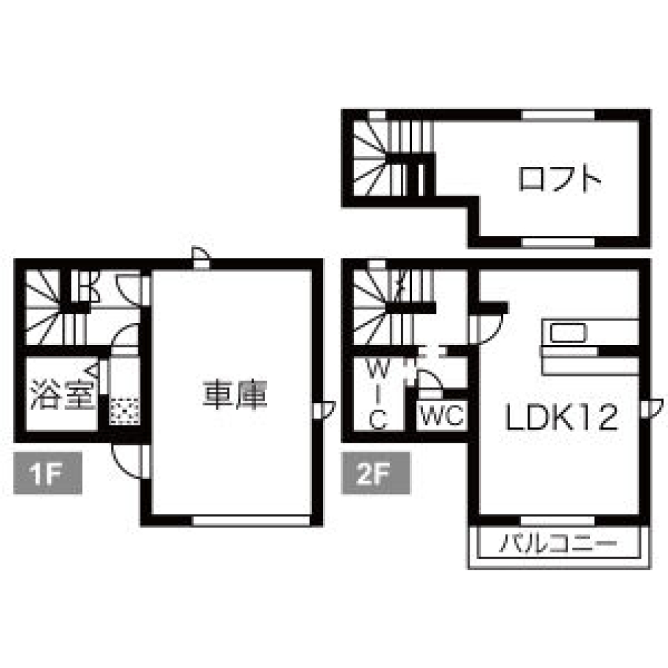自分だけの秘密基地【ガレージ】の間取り図