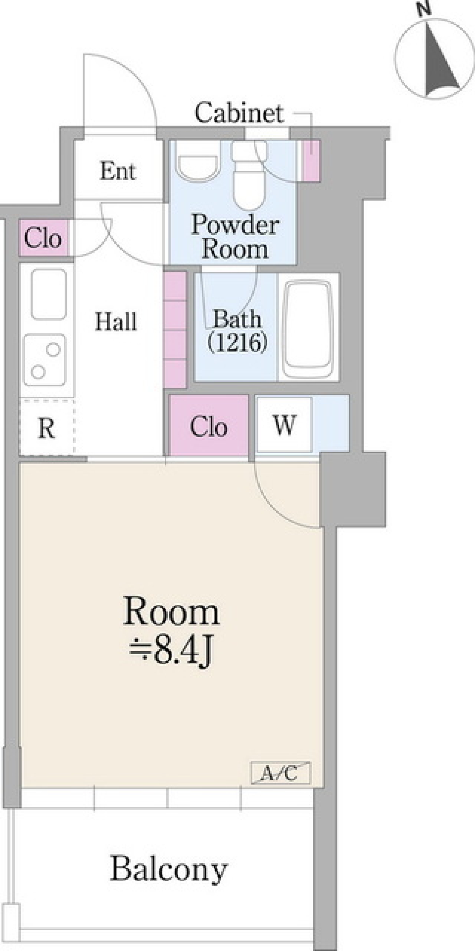 4&times;5マスの個性の間取り図