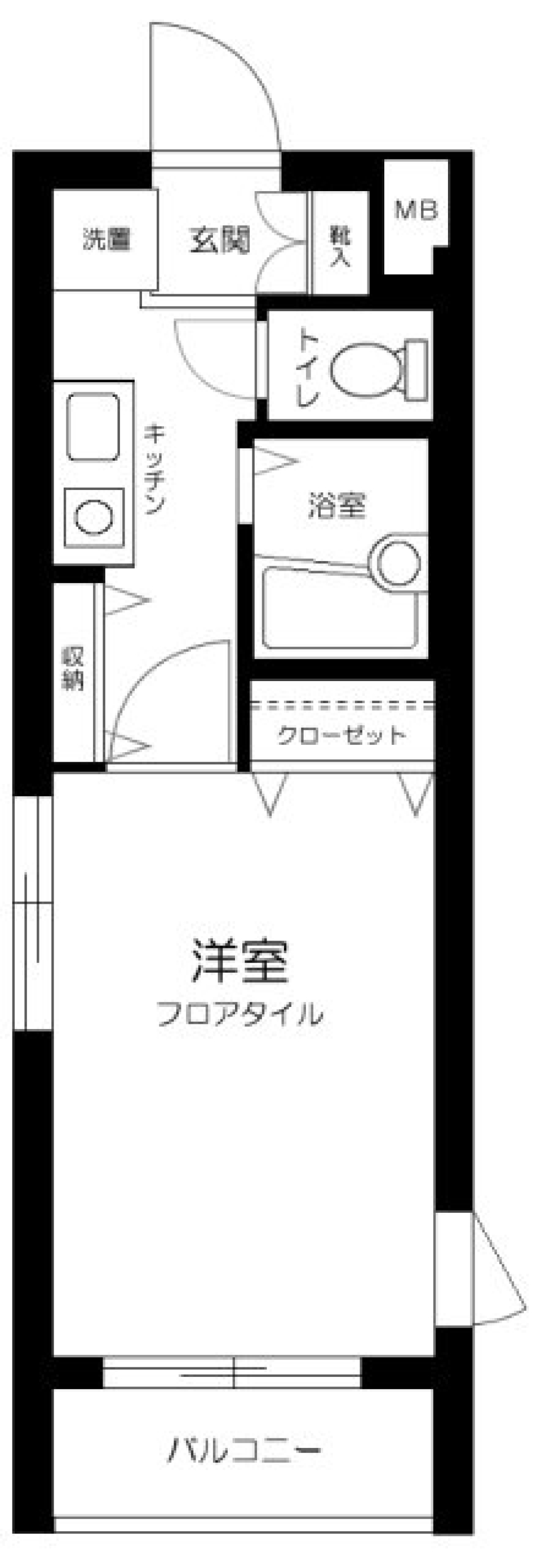 菱和パレス上目黒　214号室の間取り図