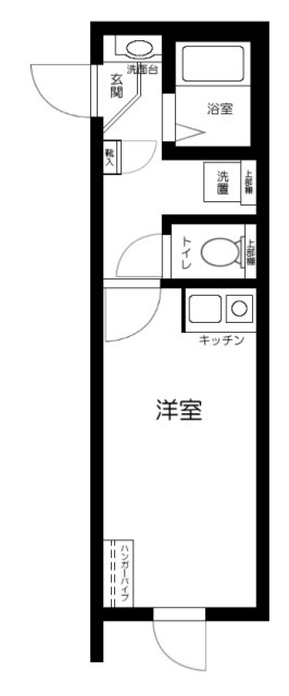 マーレ上北沢　204号室［新築］の間取り図