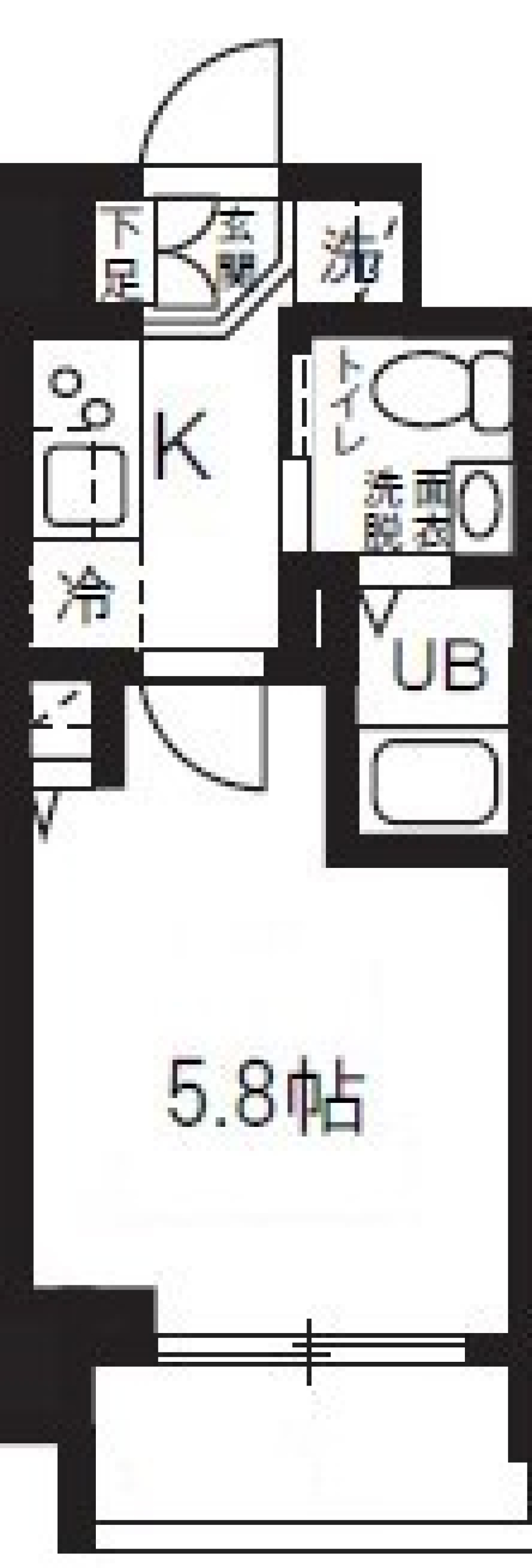 ハーモニーレジデンス新横浜　403号室［ペット可］の間取り図