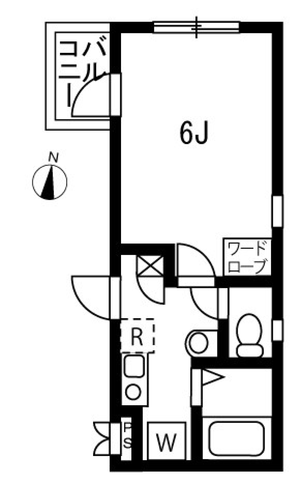 ブロッサムテラス下丸子　204号室の間取り図