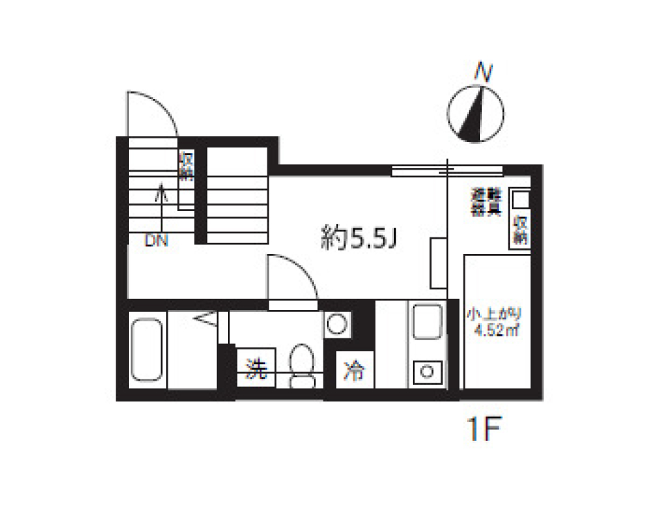 アピチェ池上　0201号室［新築］の間取り図