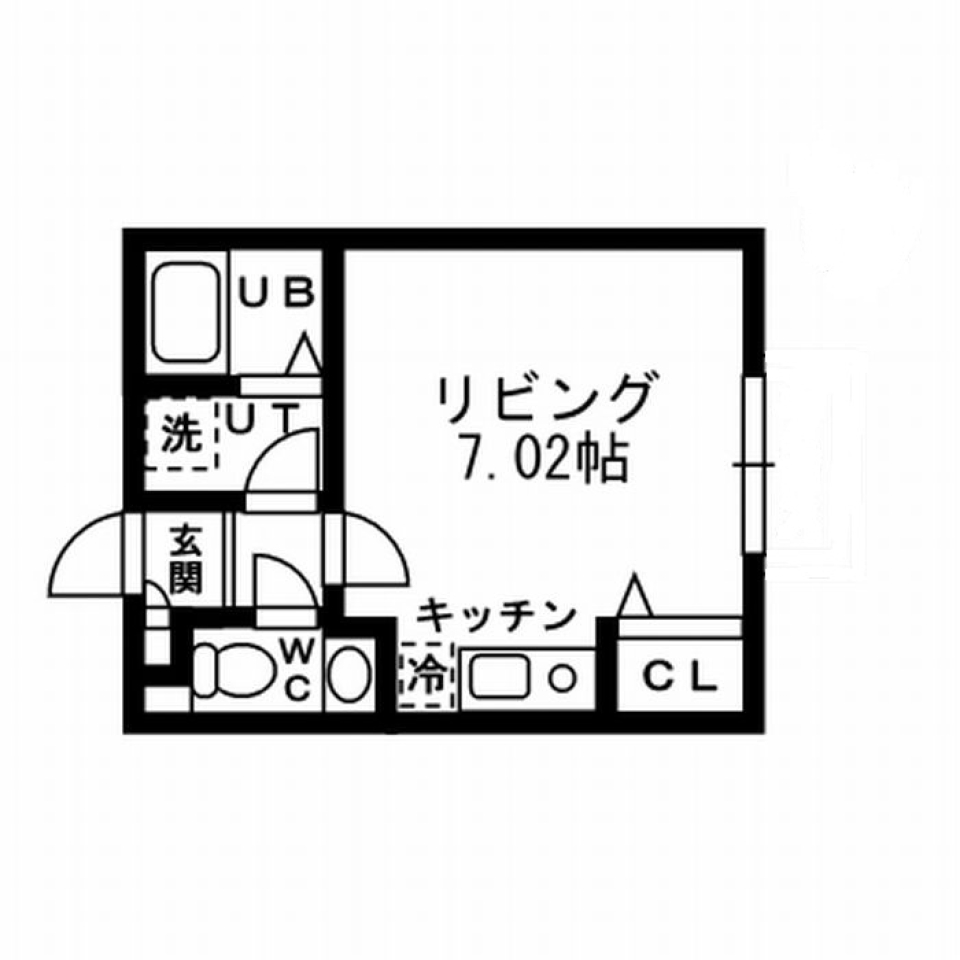 プライムアーバン洗足　202号室の間取り図