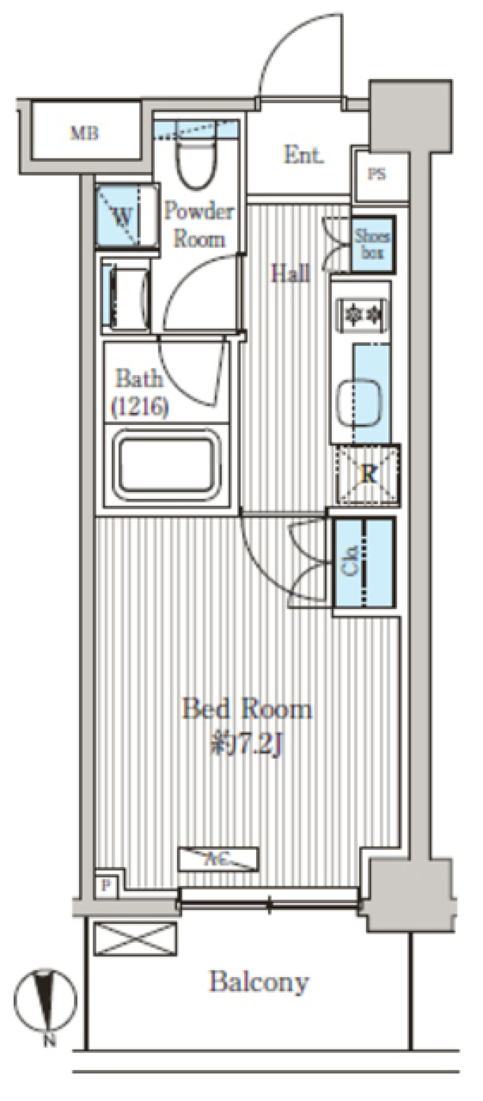オアーゼ品川レジデンス　521号室の間取り図