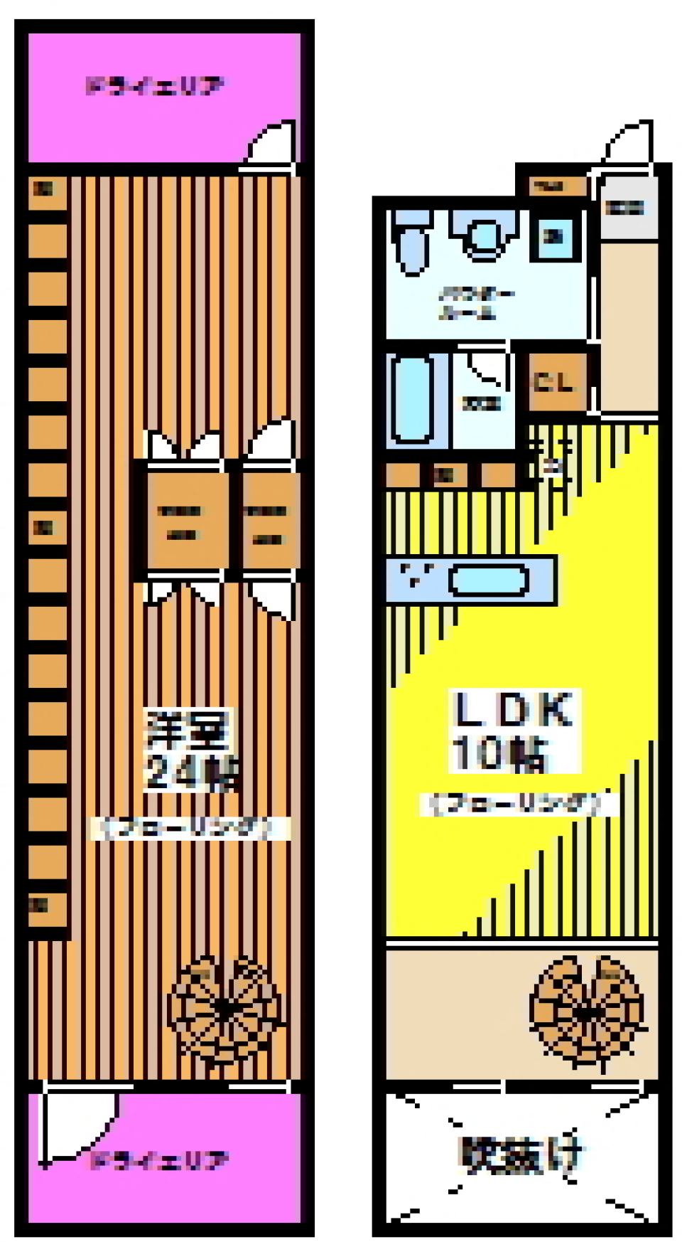 リフュージュオーフォレスト　N107［ペット可］の間取り図