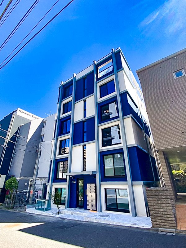 青と白で可愛い外観！帰ってくるたびに笑顔になってしまいそう。