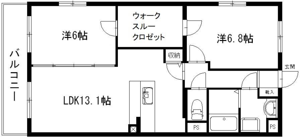 週末はペットとお散歩［ペット可］の間取り図