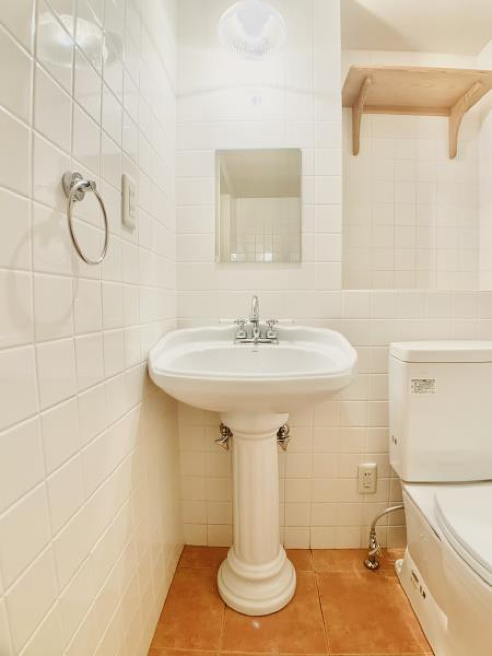 洗面台のデザインに脱帽です…こんな可愛いなんて。