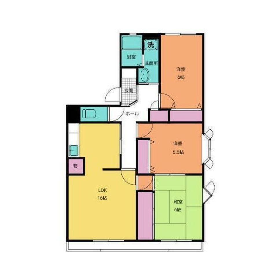 家族が集まるリビングの間取り図