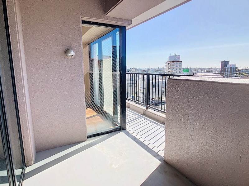 日当たりGOODのバルコニー。