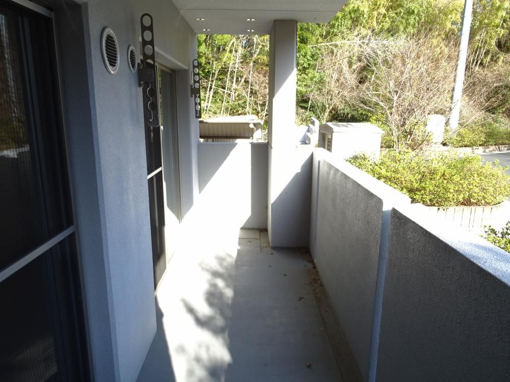 緑を感じられるバルコニー。