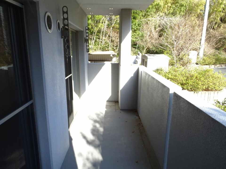 緑を感じられるバルコニー。