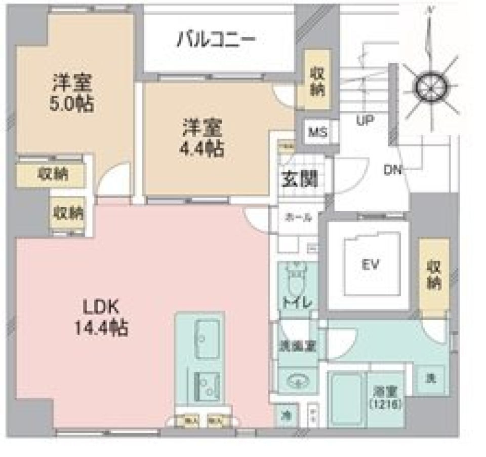 AIFLAT　ASAKUSA 601号室の間取り図
