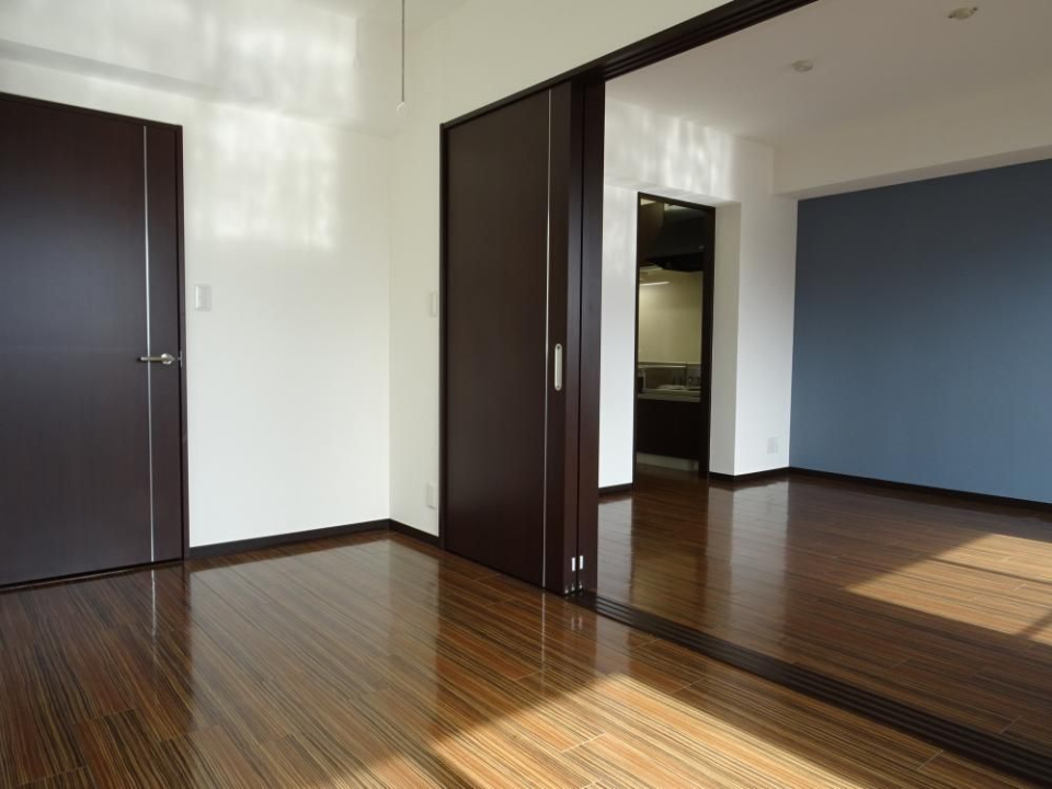 リビングと6.34帖の洋室は引き戸で区切れます。