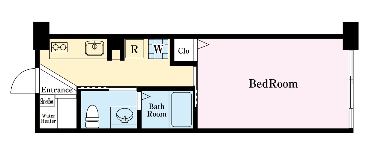 暮らしやすそうな1K！