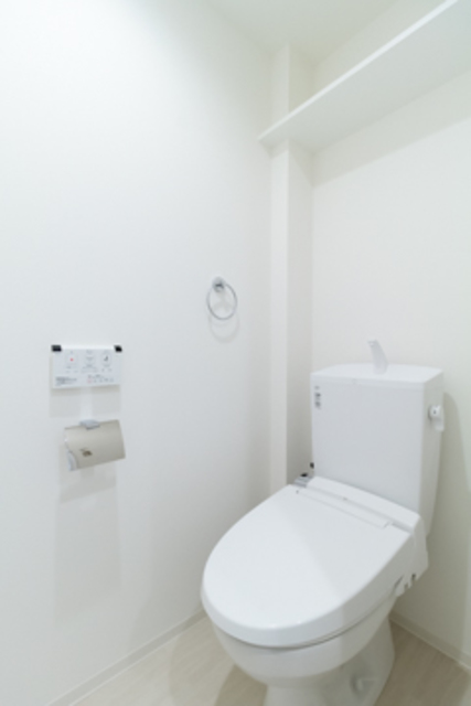 個室のトイレは玄関横にあります。※写真は同タイプ住戸です。