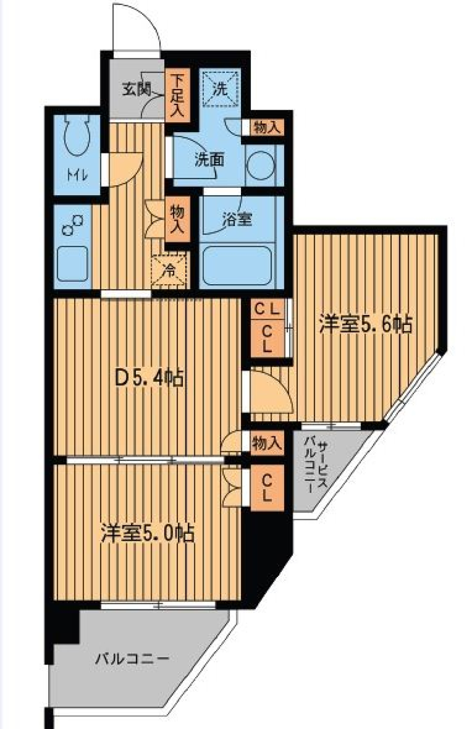 プライムアーバン小金井本町　306号室［ペット可］の間取り図