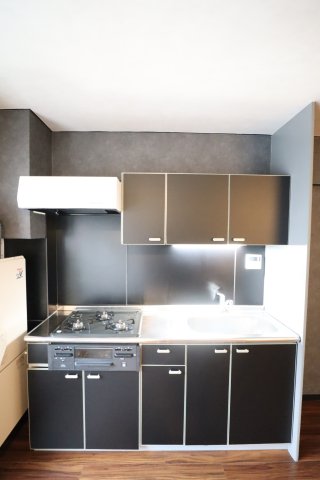 ブラックが基調となっているキッチン