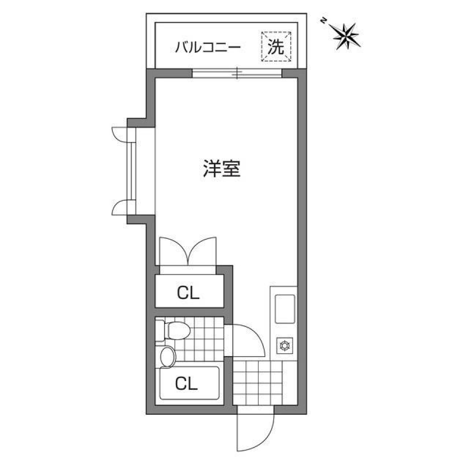 クレセントハイム　106号室の間取り図