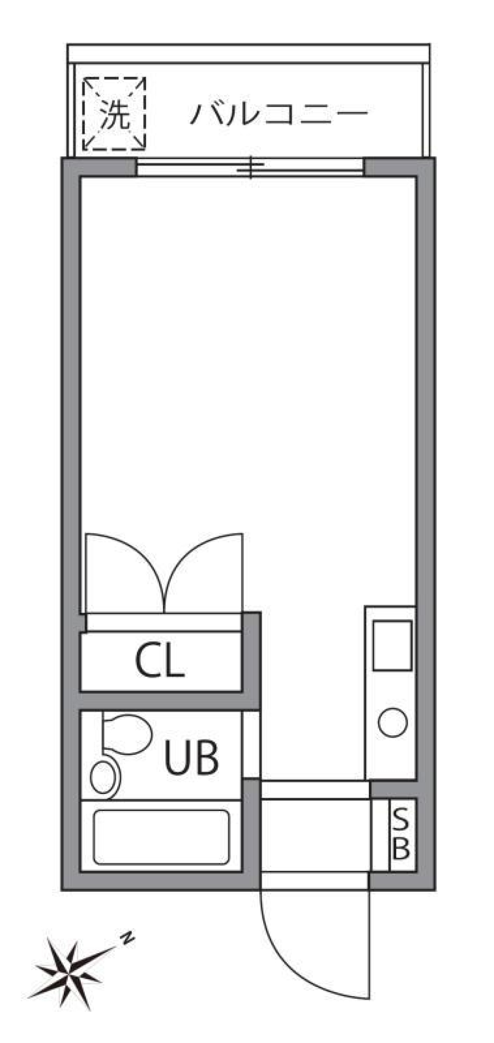 エクレール仙川Part2　108号室の間取り図