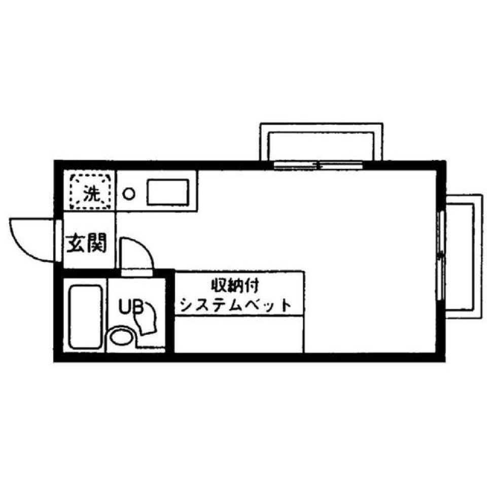 ハイムピア仙川 101号室の間取り図