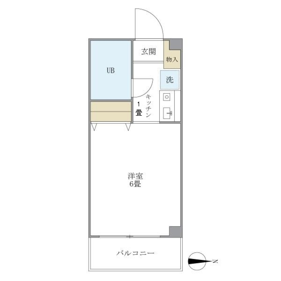 グリーンハイツ豪徳寺 103号室の間取り図