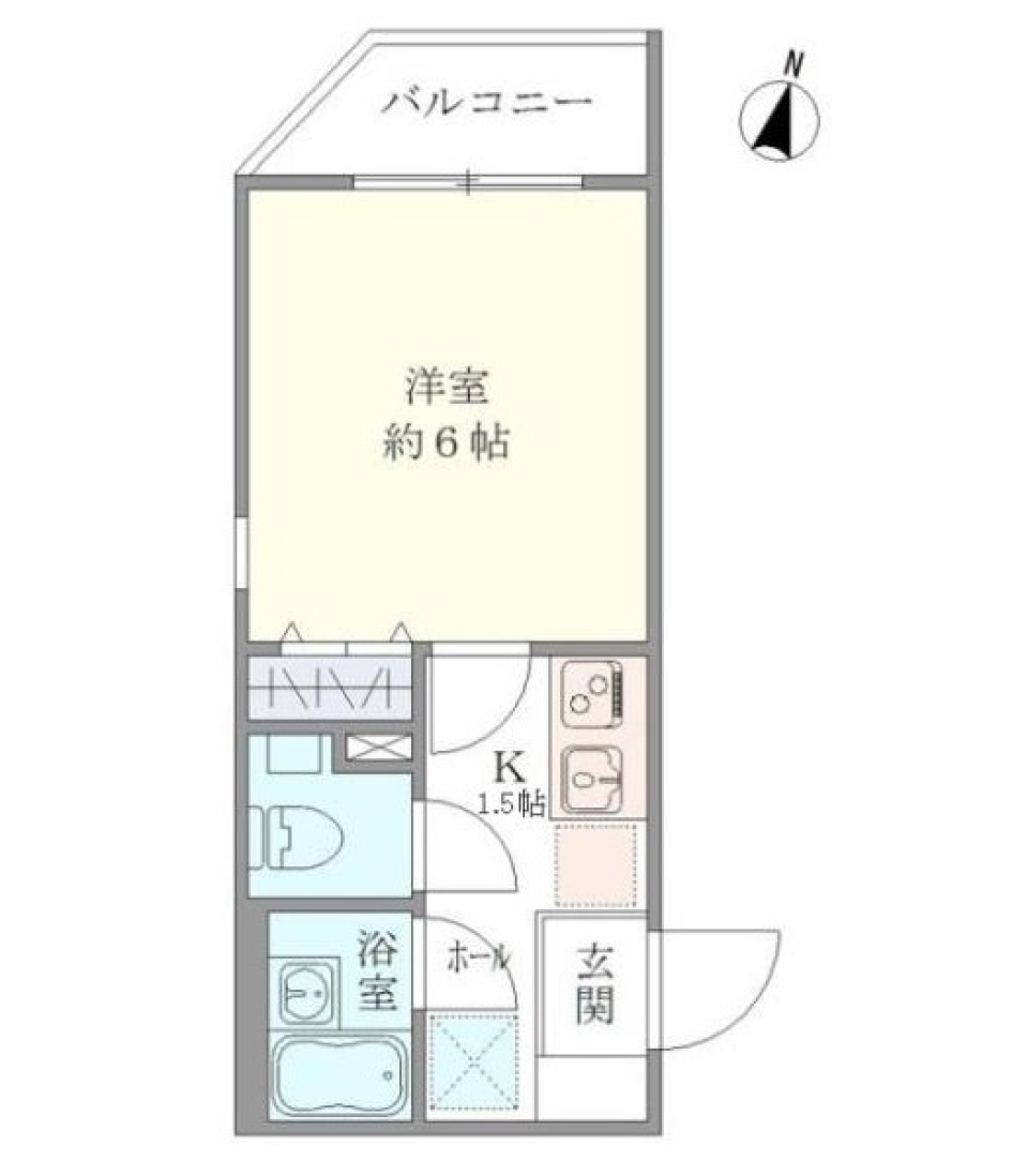ライブカーサ板橋大山　502号室の間取り図