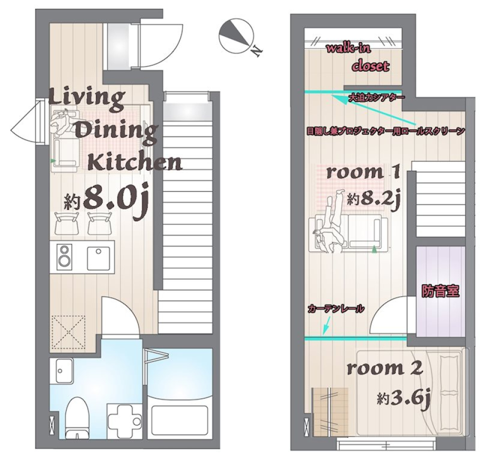 一緒に過ごす時間が幸せ！［ペット可］の間取り図