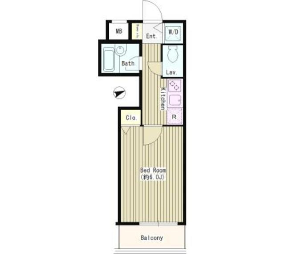Ｎ　Ｐｌｕｓ 203号室の間取り図