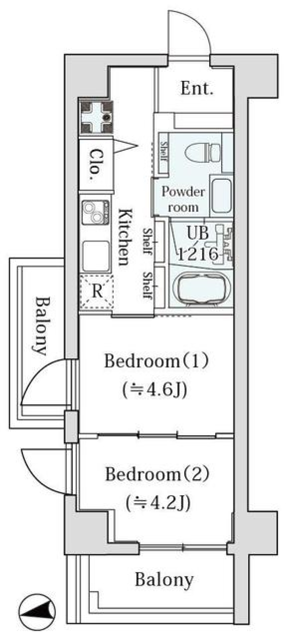 ｌｅ　Ｓｕｄ　&alpha;　201号室［新築］の間取り図