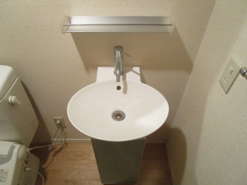 まるい洗面ボウルが可愛い！