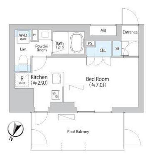 水回りと玄関、居室がしっかり分かれた暮らしやすそうな間取りです。