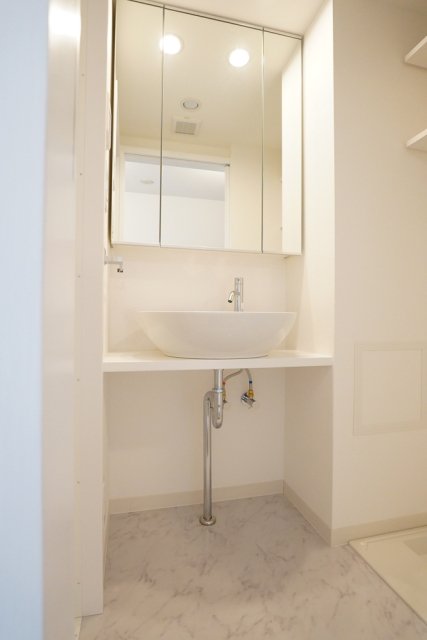 水回りは洋室側にまとまっています。