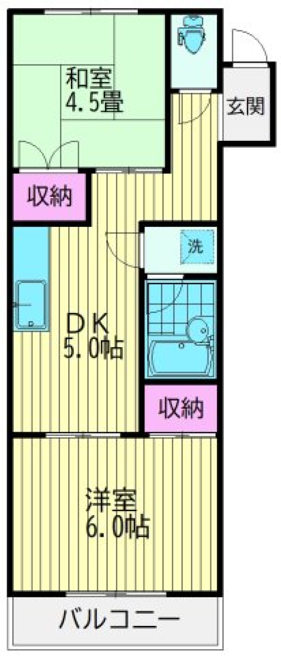 コーポハラブン　203号室の間取り図