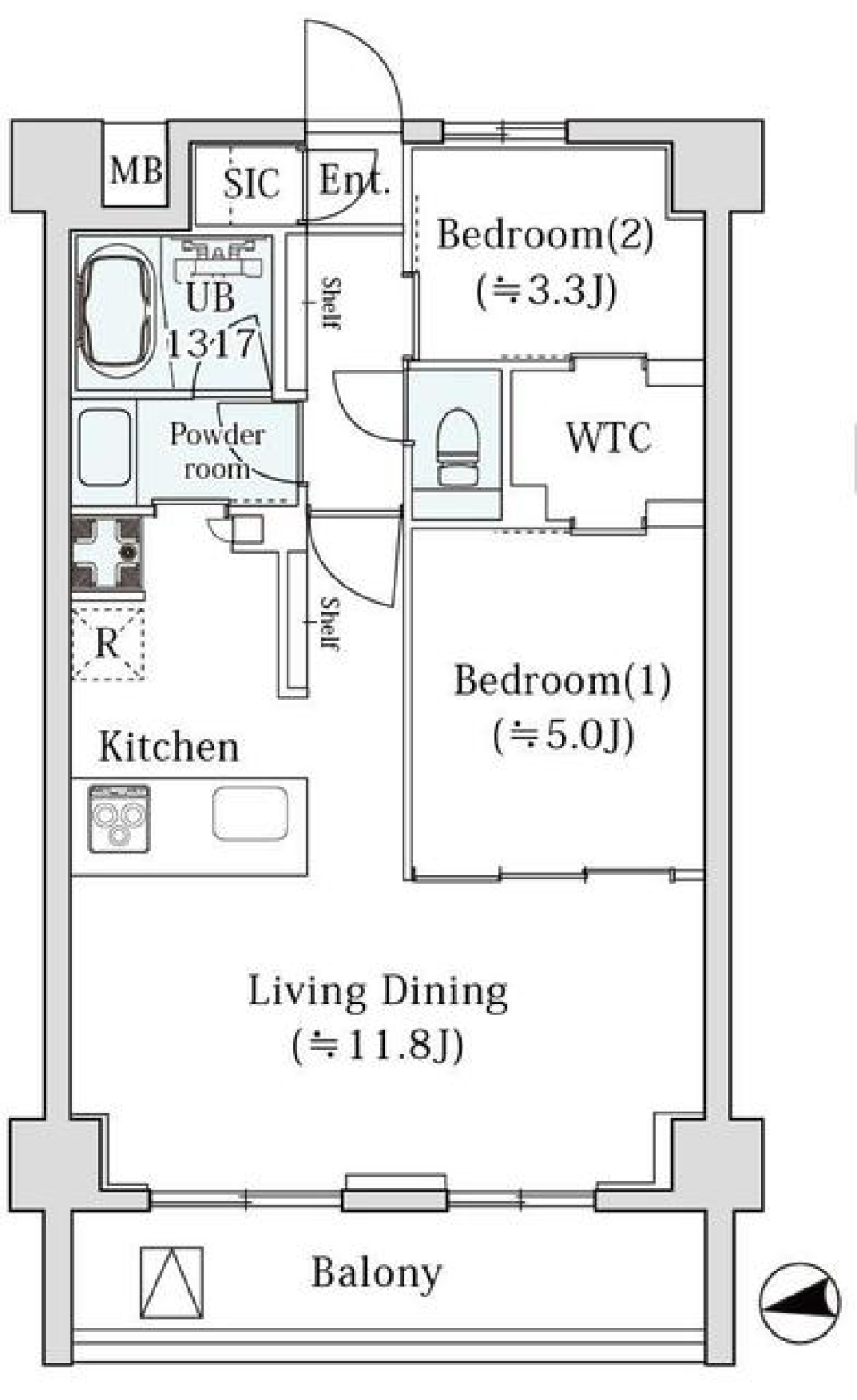 ｌｅ　Ｓｕｄ　&alpha;　503号室［新築］の間取り図