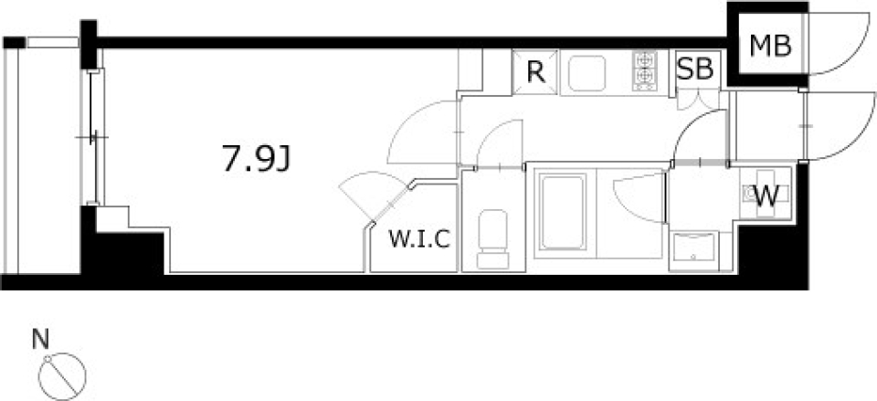 ケーディーエックスレジデンス豊洲　220号室の間取り図