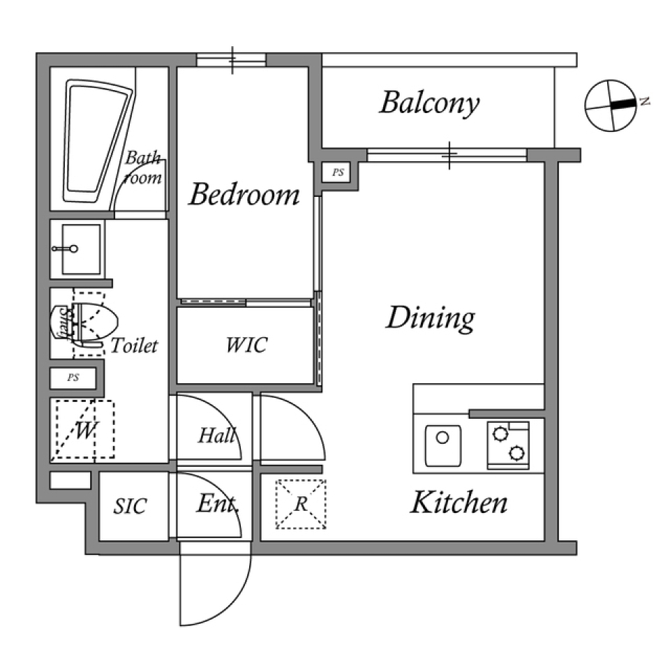 ALTERNA経堂　304号室の間取り図
