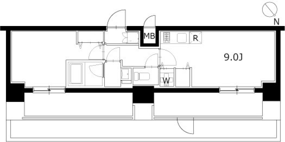 ケーディーエックスレジデンス豊洲 720号室の間取り図