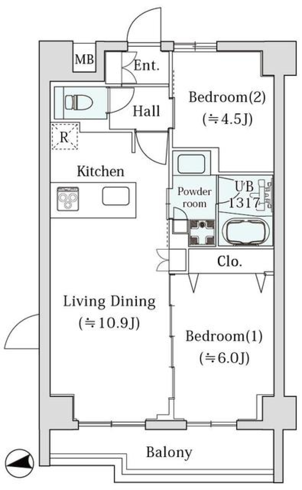 ｌｅ　Ｓｕｄ　&alpha;　501号室［新築］の間取り図