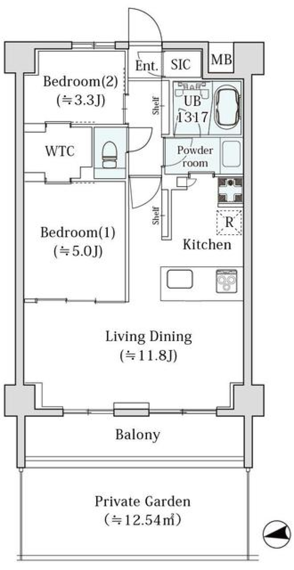 ｌｅ　Ｓｕｄ　&alpha;　204号室［新築］の間取り図